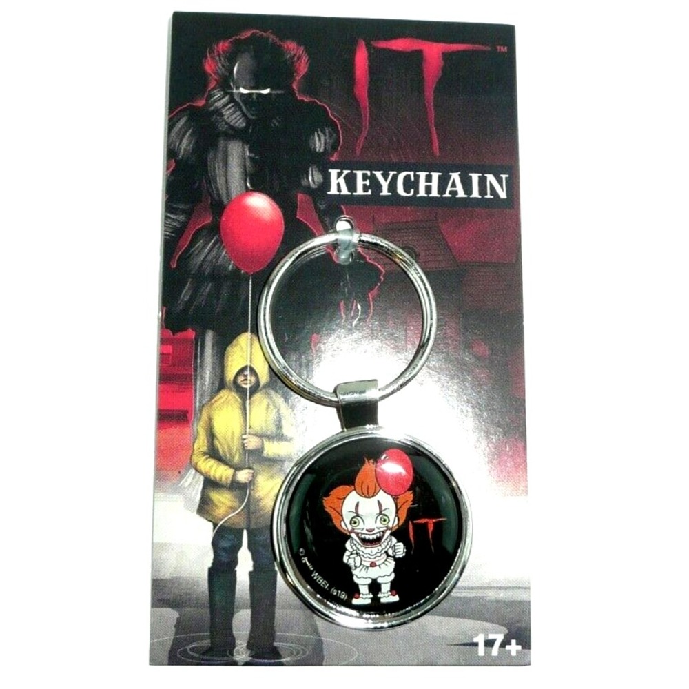IT Chibi Pennywise Metal Keychain Dancing Clown Monster Horror Movie Balloon 17+